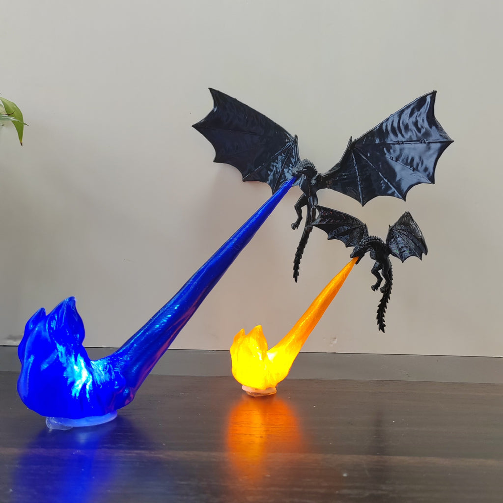 3D Dragon Flame Book Nook Decor
