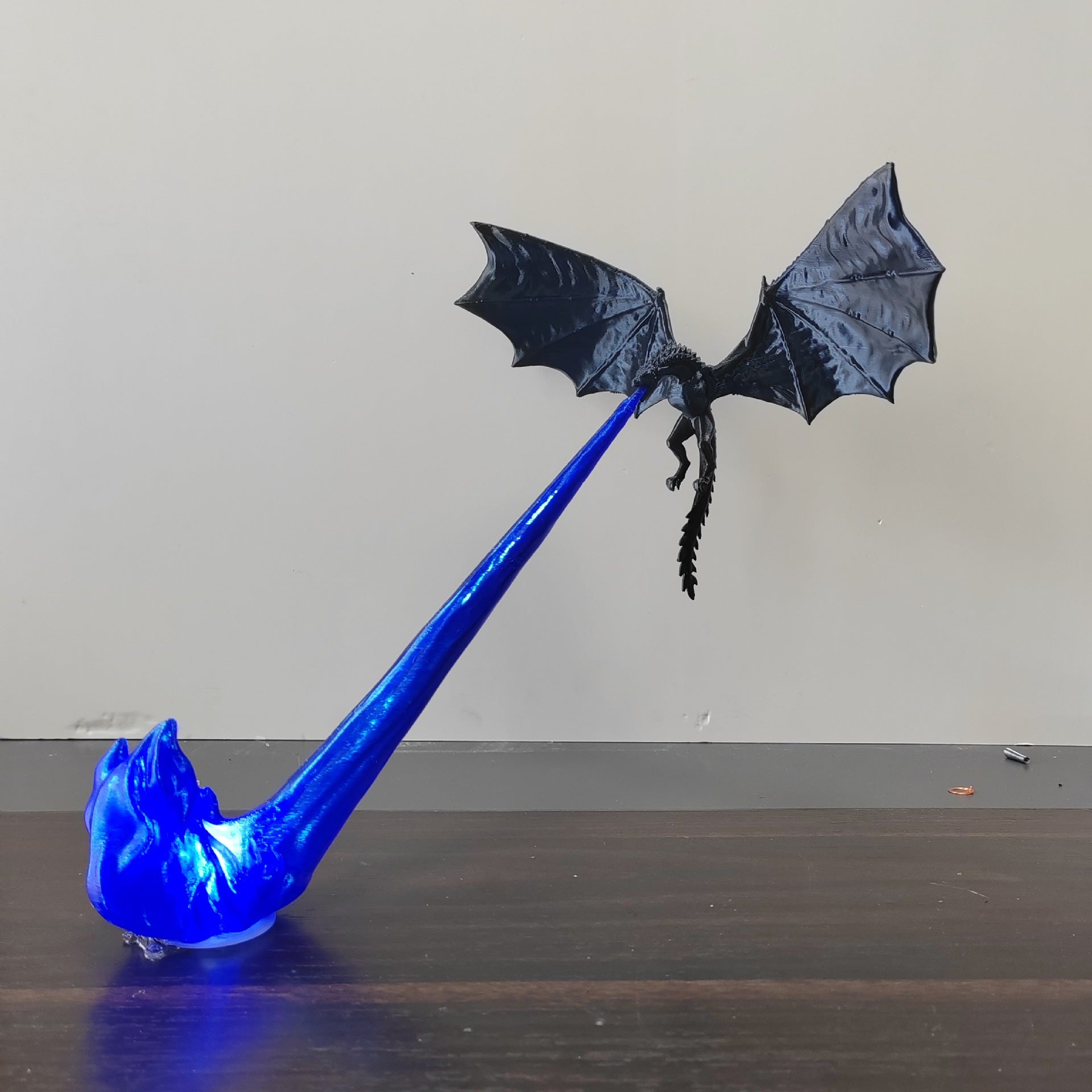3D Dragon Flame Book Nook Decor