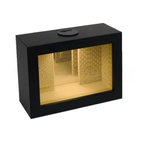 Wooden Infinity Mirror Photo Frame