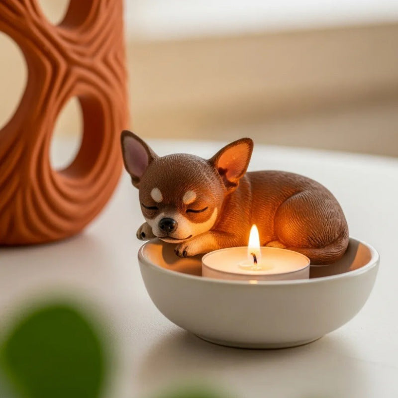 Puppy Tea Light Holder