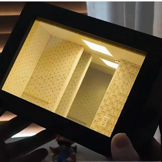Wooden Infinity Mirror Photo Frame