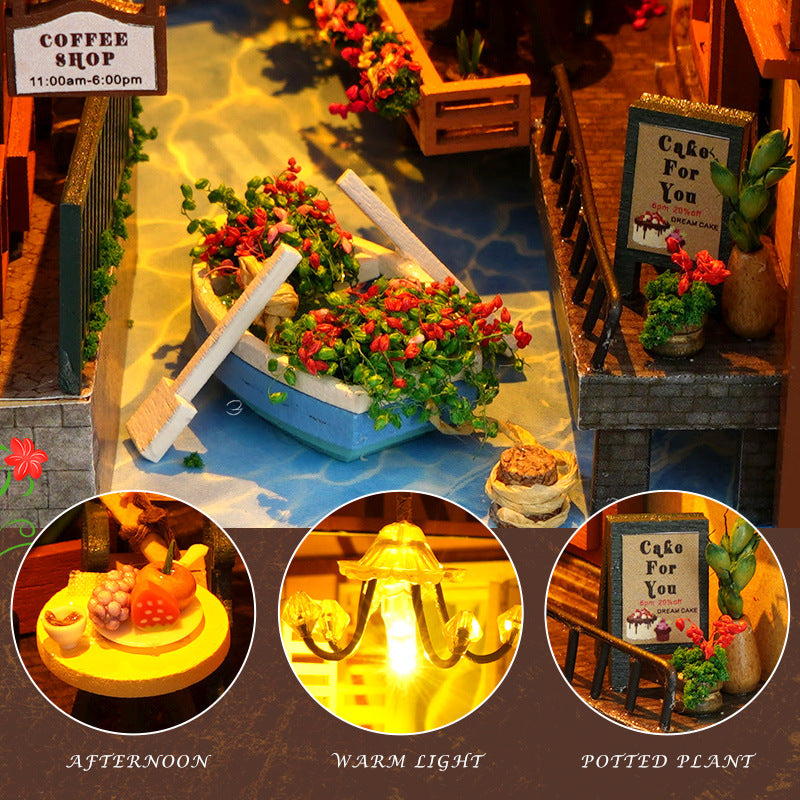 DIY Miniature House Book Nook Kit