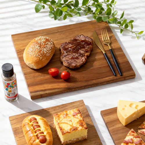 Acacia Wood Book-Shaped Cutting Board