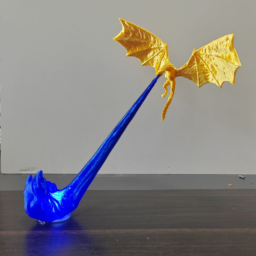 3D Dragon Flame Book Nook Decor
