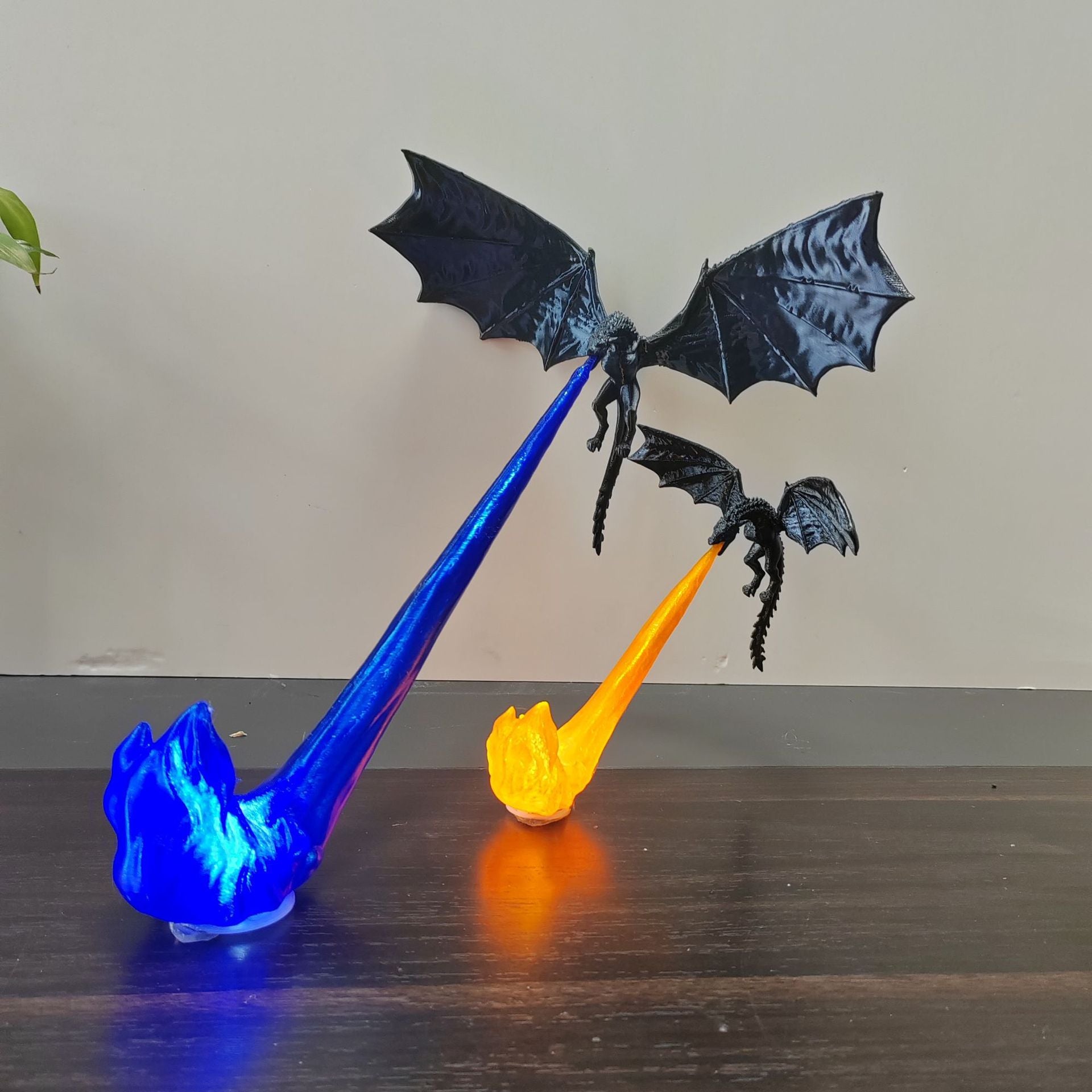 3D Dragon Flame Book Nook Decor