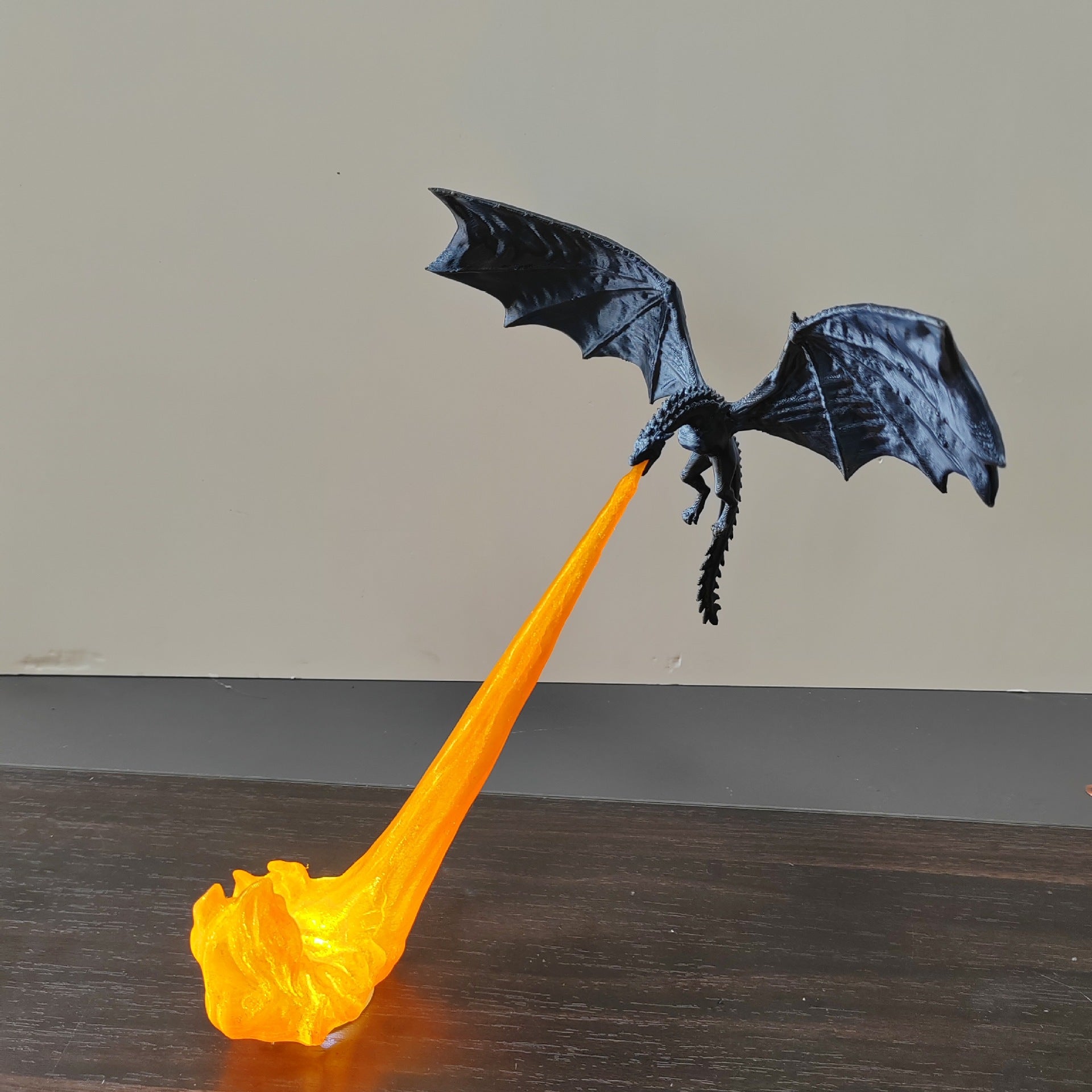 3D Dragon Flame Book Nook Decor