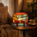 Book LED Table Lamp in a cosy premium reading corner