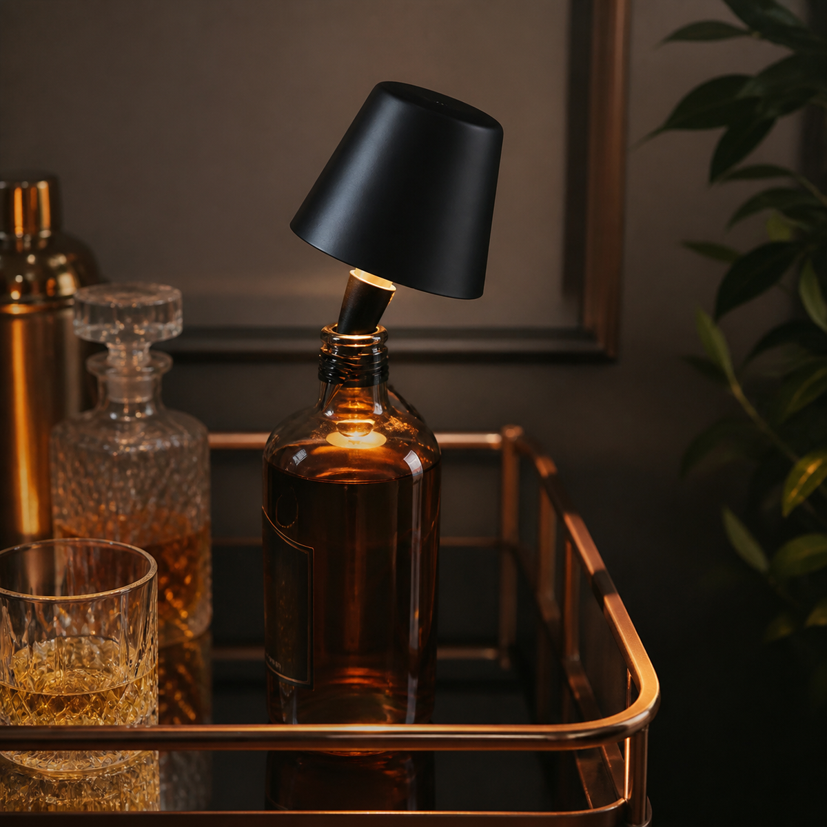 Rechargeable Bottle Table Lamp