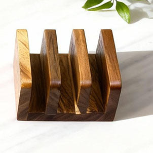 Acacia Wood Book-Shaped Cutting Board