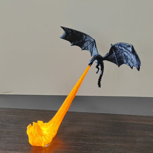 3D Dragon Flame Book Nook Decor