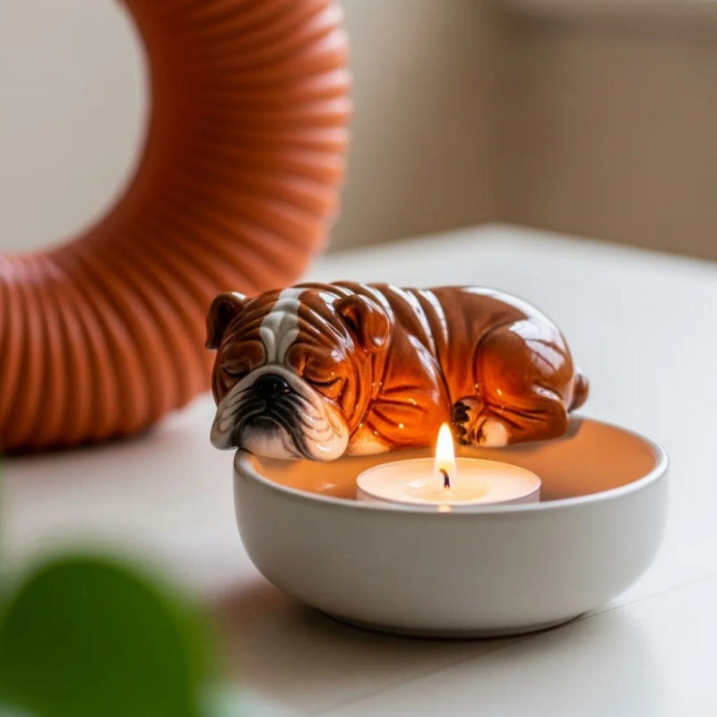 Puppy Tea Light Holder