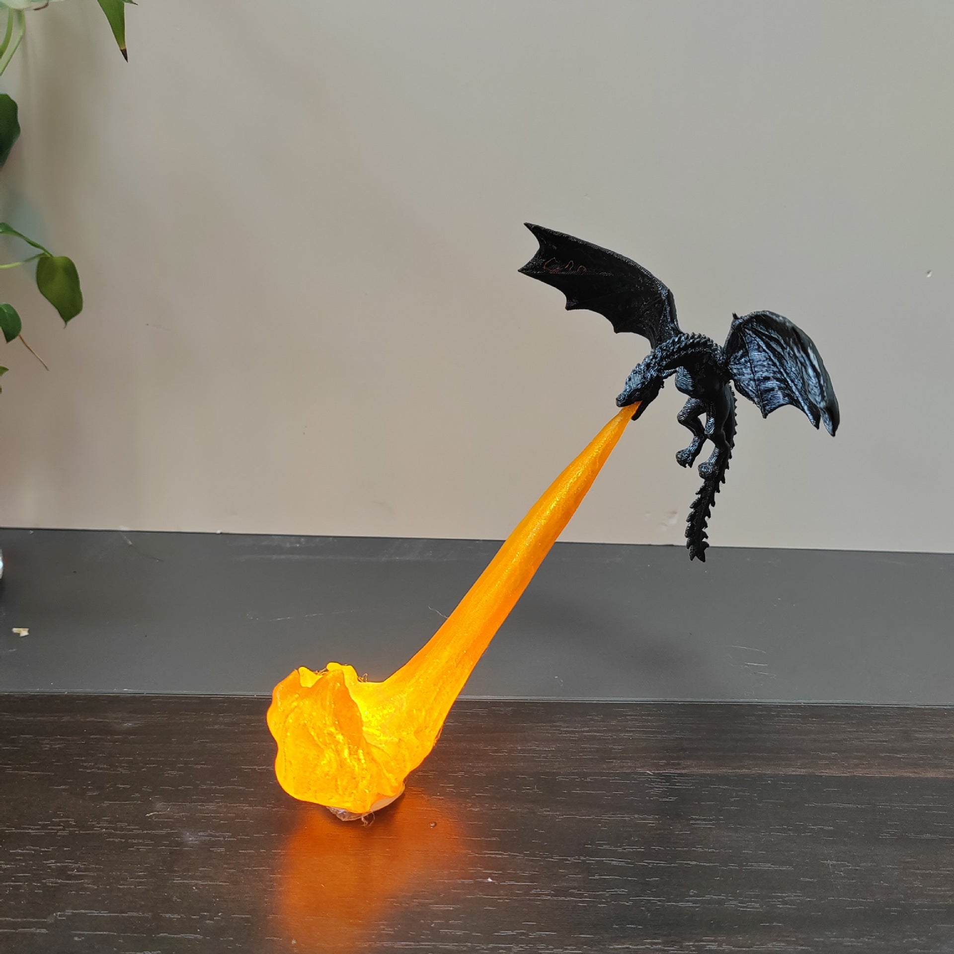 3D Dragon Flame Book Nook Decor