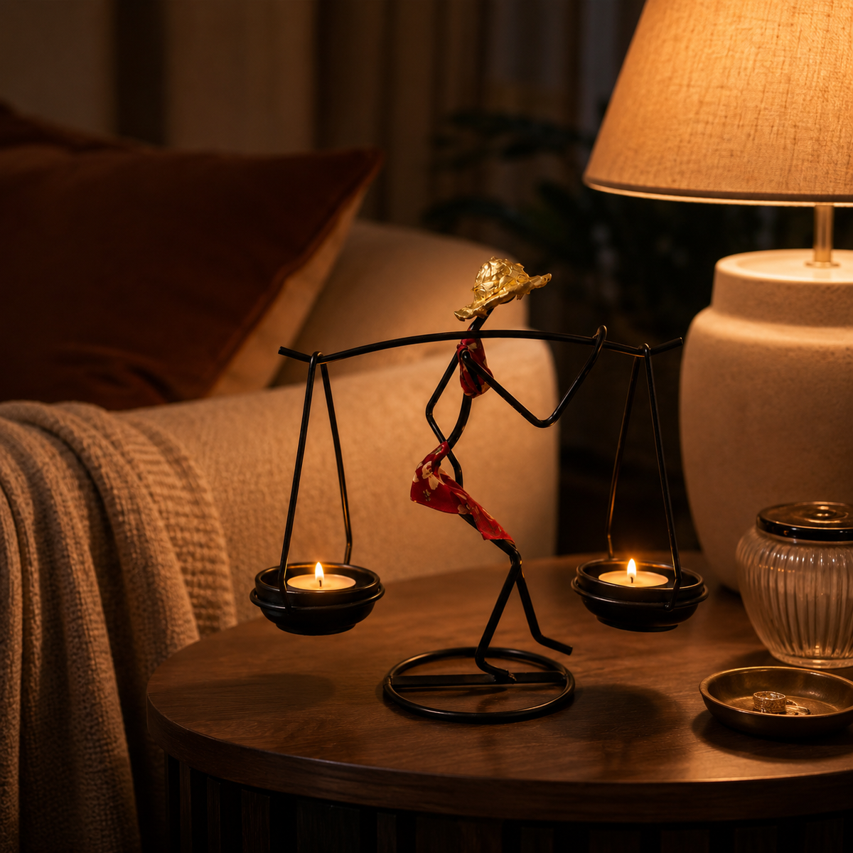 Sculptural Figure Candle Holder